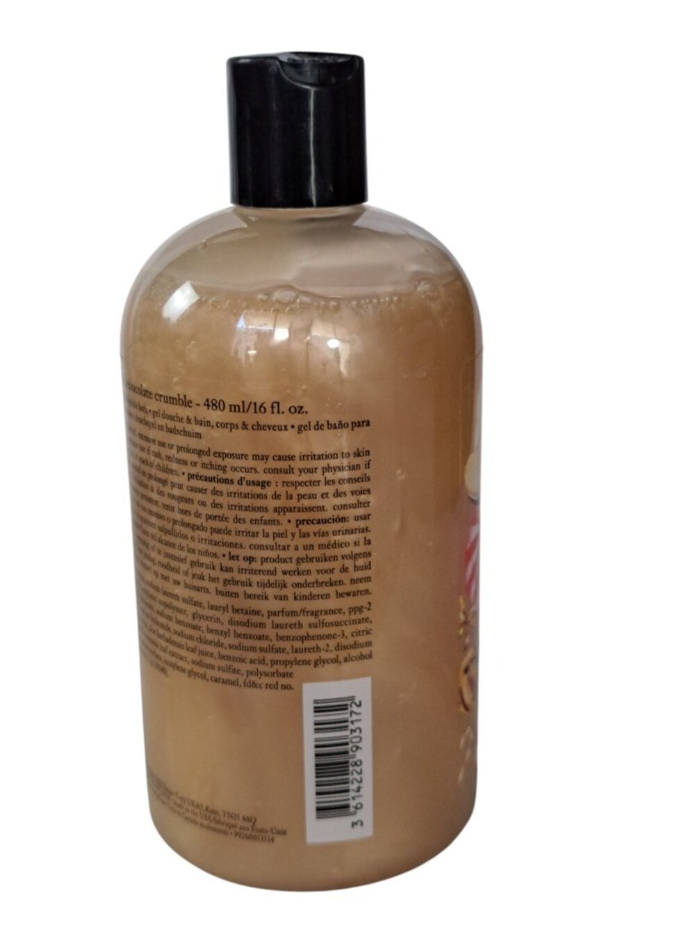 Philosophy Vanilla Chocolate Crumble 3-in-1 Shampoo, Shower Gel & Bubble Bath - Picture 7 of 11